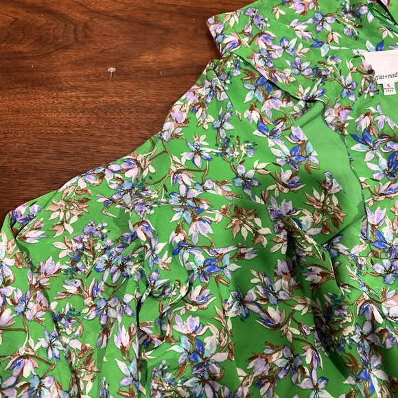 Skylar Madison Dresss Women Small Green Floral Long Sleeve Mini1‎ - Picture 2 of 13